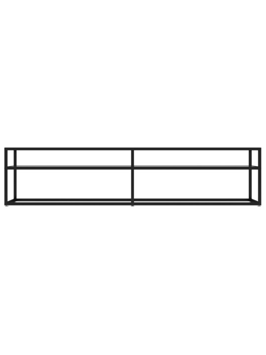 TV stolek průhledný 180 x 40 x 40,5 cm tvrzené sklo