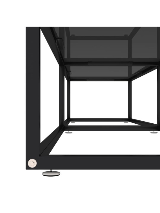 TV stolek černý 180 x 40 x 40,5 cm tvrzené sklo