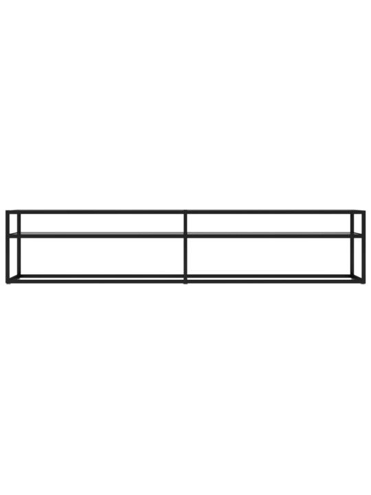 TV stolek průhledný 200 x 40 x 40,5 cm tvrzené sklo