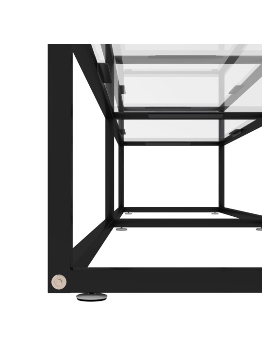 TV stolek průhledný 200 x 40 x 40,5 cm tvrzené sklo