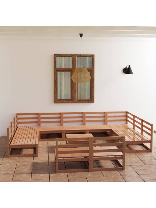 12dílná zahradní sedací souprava masivní borovice