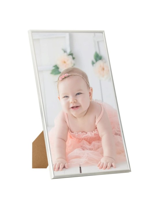 Fotorámečky koláž 3 ks na stůl stříbrné 13x18 cm MDF
