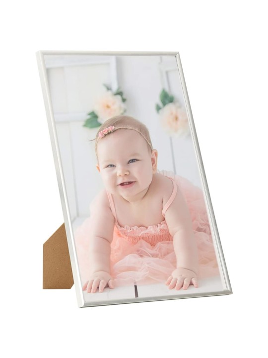 Fotorámečky koláž 3 ks na stůl stříbrné 21x29,7 cm MDF