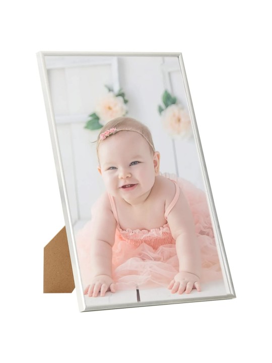 Fotorámečky koláž 5 ks na stůl stříbrné 21x29,7 cm MDF