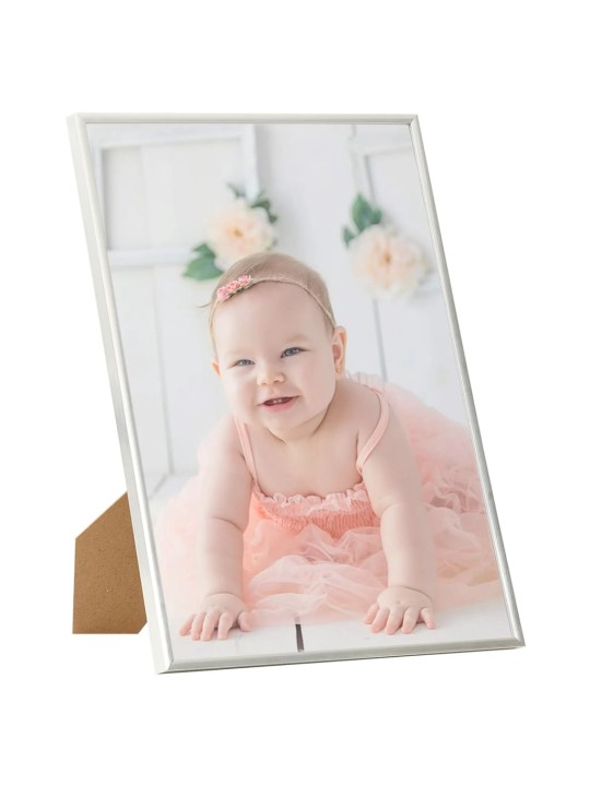 Fotorámečky koláž 3 ks na zeď nebo stůl stříbrné 70 x 90 cm MDF