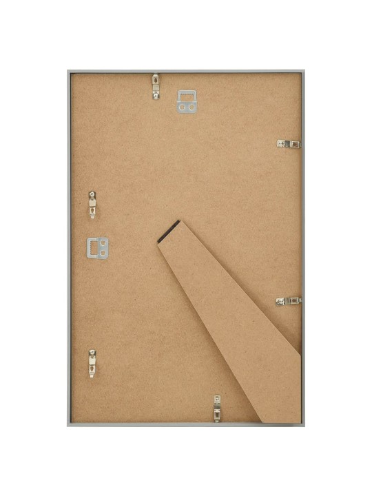 Fotorámečky koláž 3 ks na zeď nebo stůl stříbrné 70 x 90 cm MDF