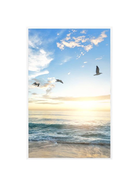 Fotorámečky koláž 5 ks na zeď nebo stůl bílé 13 x 18 cm MDF