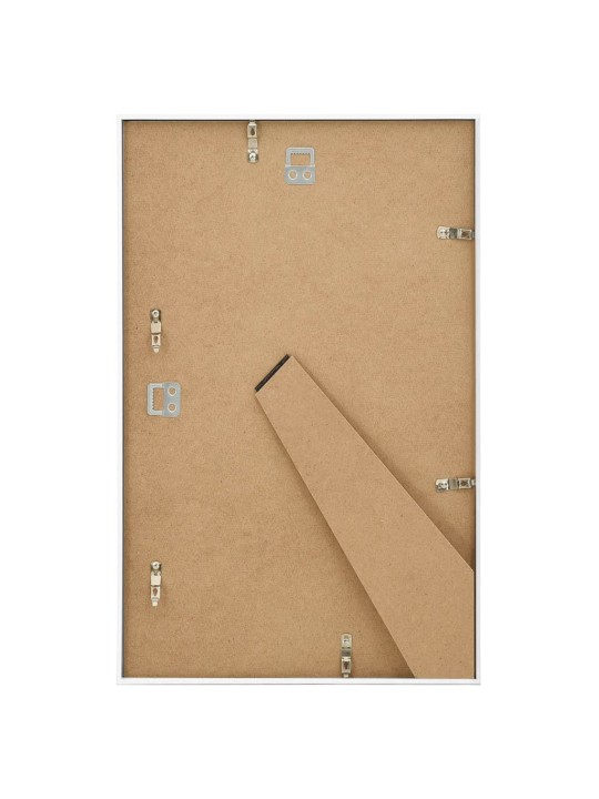 Fotorámečky koláž 5 ks na zeď nebo stůl bílé 13 x 18 cm MDF