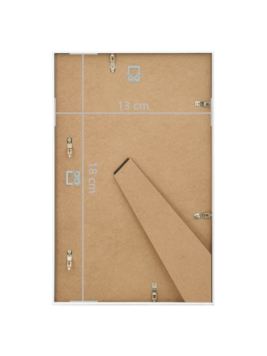 Fotorámečky koláž 5 ks na zeď nebo stůl bílé 13 x 18 cm MDF