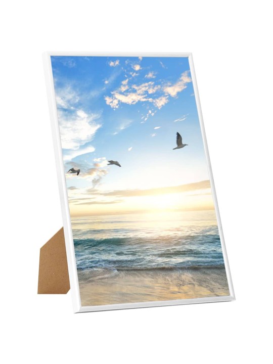 Fotorámečky koláž 5 ks na stůl bílé 21 x 29,7 cm MDF