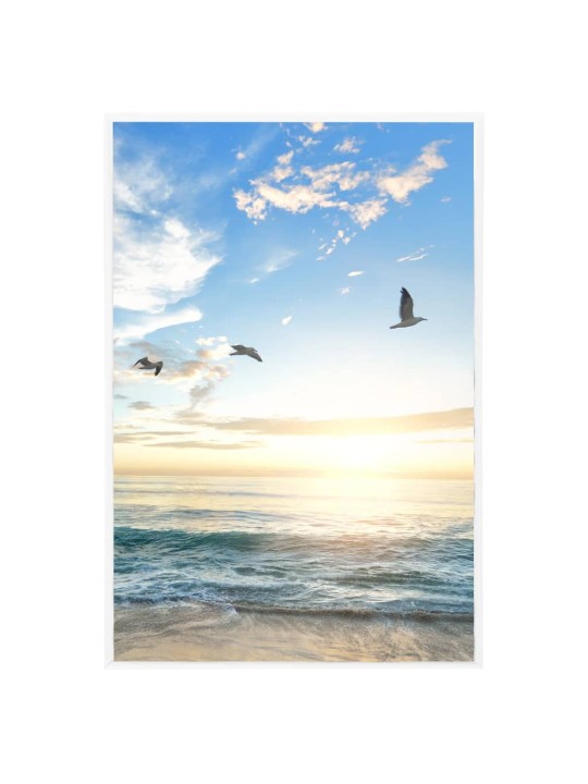 Fotorámečky koláž 5 ks na stůl bílé 21 x 29,7 cm MDF
