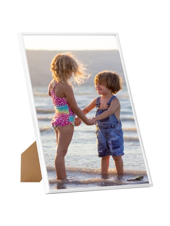 Fotorámečky koláž 5 ks na zeď nebo stůl bílé 70 x 90 cm MDF