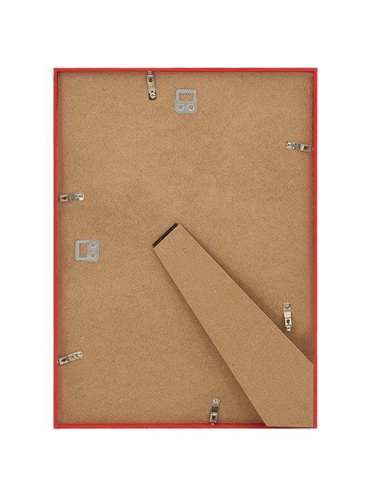 Fotorámečky koláž 5 ks na zeď nebo stůl červené 70 x 90 cm mdf