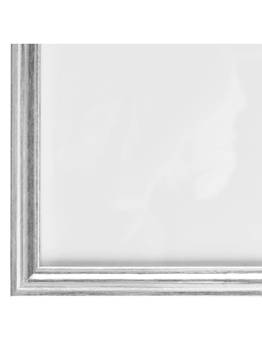 Fotorámečky koláž 5 ks na stěnu stříbrné 70x90 cm mdf