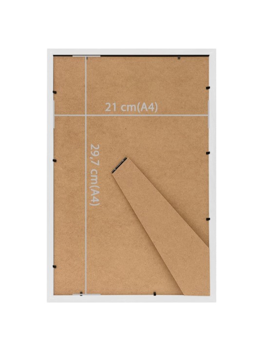 Fotorámečky koláž 5 ks na stůl bílé 21 x 29,7 cm MDF