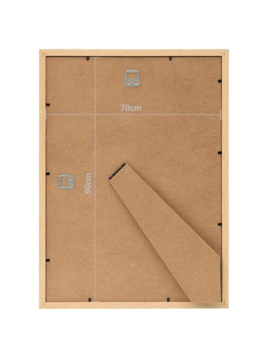 Fotorámečky koláž 5 ks na zeď nebo stůl světlý dub 70 x 90 cm