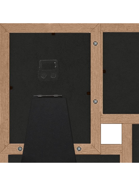 Kolážový fotorámeček na 4 obrázky (13 x 18 cm) světle hnědý MDF
