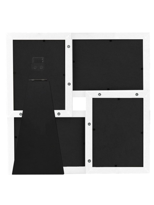 Kolážový fotorámeček na 4 obrázky (10 x 15 cm) bílý MDF