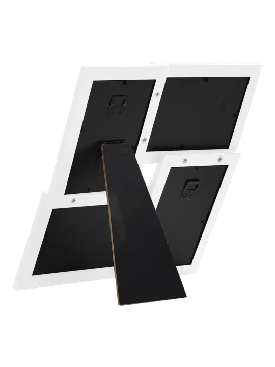 Kolážový fotorámeček na 4 obrázky (13 x 18 cm) bílý MDF