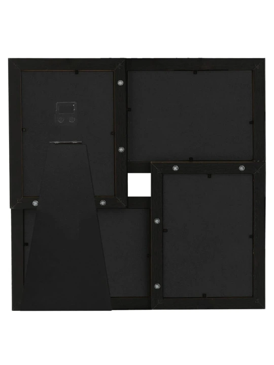 Kolážový fotorámeček na 4 obrázky (10 x 15 cm) černý MDF