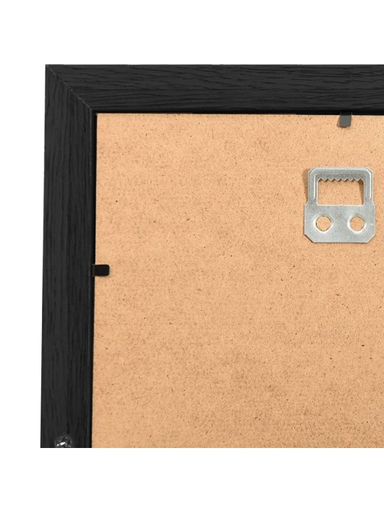 Kolážový fotorámeček na 10 obrázků (10 x 15 cm) černý MDF