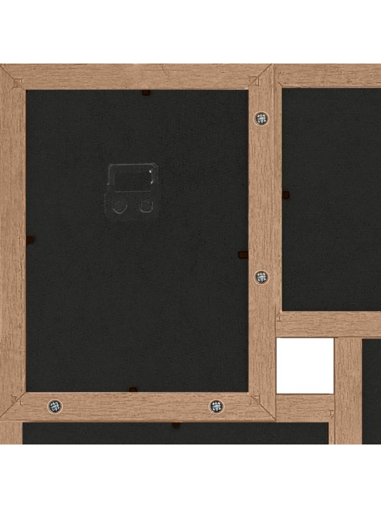 Kolážový fotorámeček na 24x(13x18 cm) obrázek světle hnědý MDF