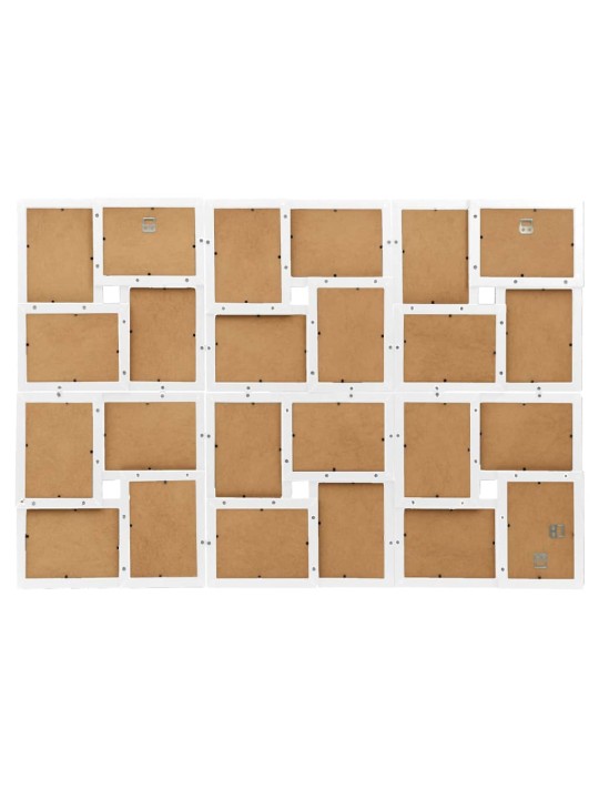 Kolážový fotorámeček na 24 obrázků (13 x 18 cm) bílý MDF