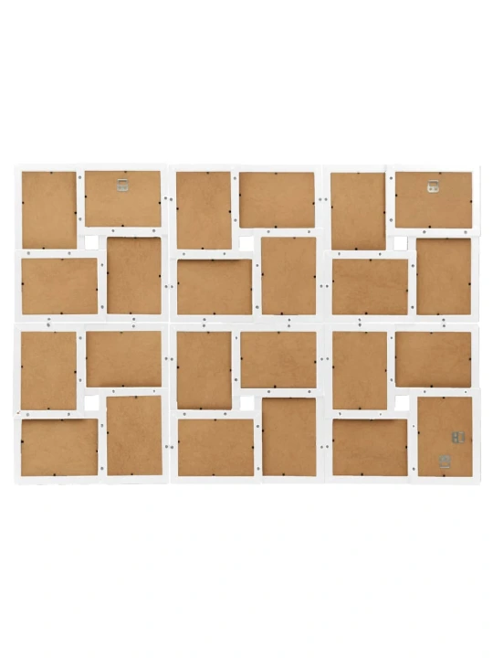 Kolážový fotorámeček na 24 obrázků (13 x 18 cm) bílý MDF