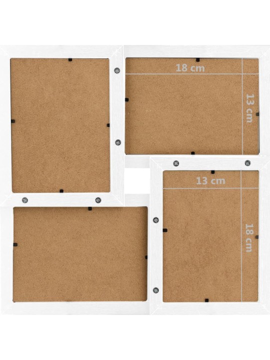 Kolážový fotorámeček na 24 obrázků (13 x 18 cm) bílý MDF