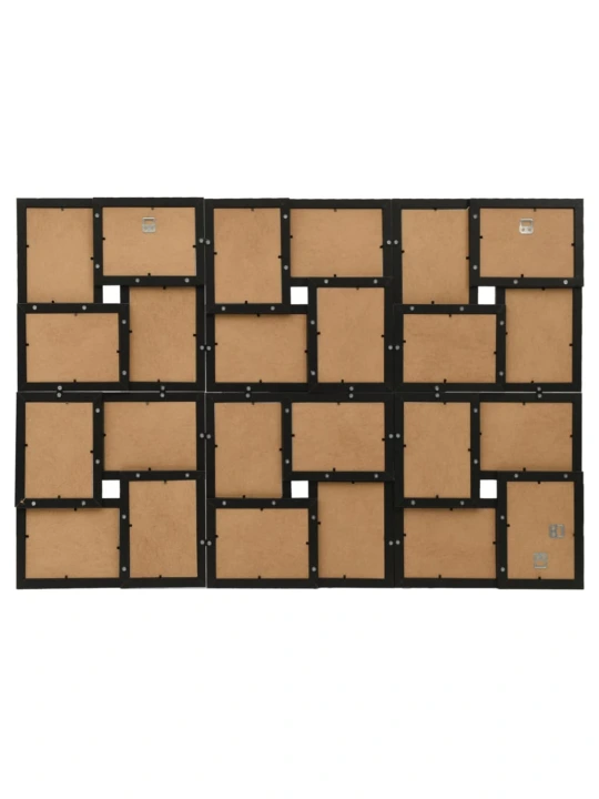 Kolážový fotorámeček na 24 obrázků (10 x 15 cm) černý MDF