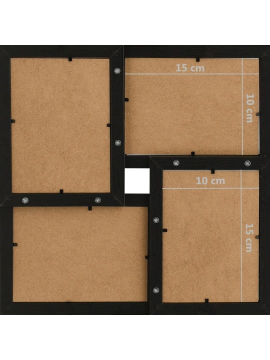 Kolážový fotorámeček na 24 obrázků (10 x 15 cm) černý MDF