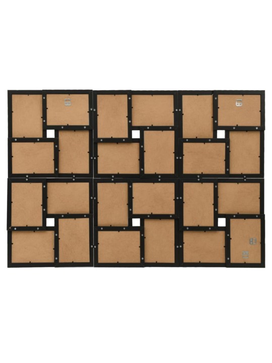 Kolážový fotorámeček na 24 obrázků (13 x 18 cm) černý MDF