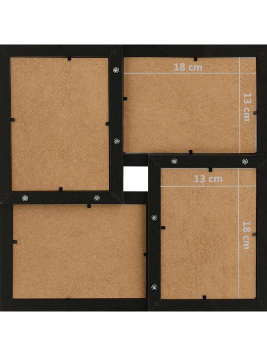 Kolážový fotorámeček na 24 obrázků (13 x 18 cm) černý MDF