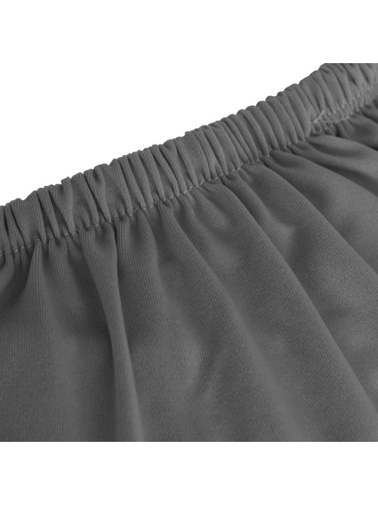 Strečový potah na 4místnou pohovku antracitový polyester žerzej