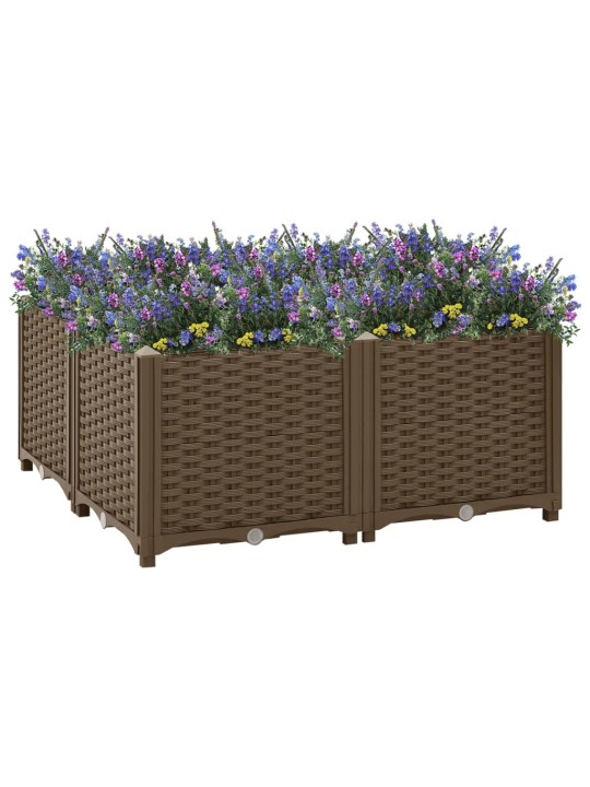 Vyvýšený záhon 80 x 80 x 38 cm polypropylen