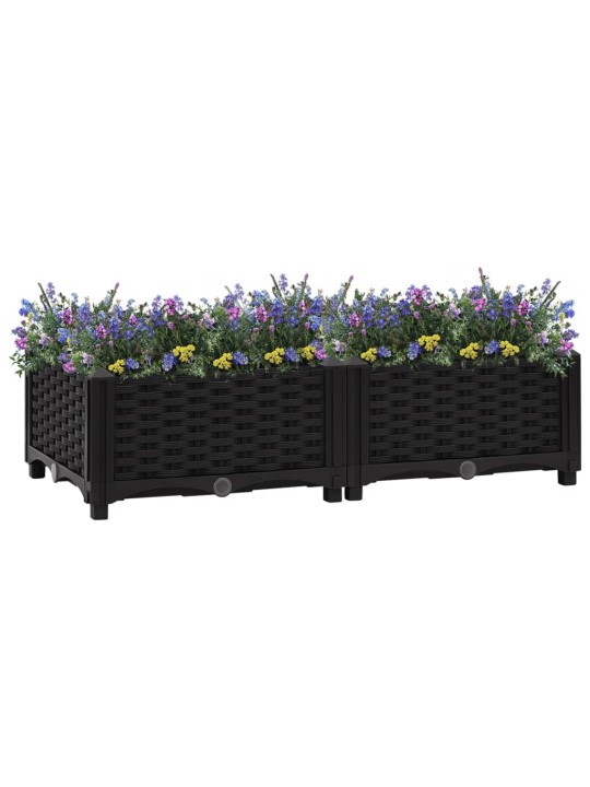 Vyvýšený záhon 80 x 40 x 23 cm polypropylen
