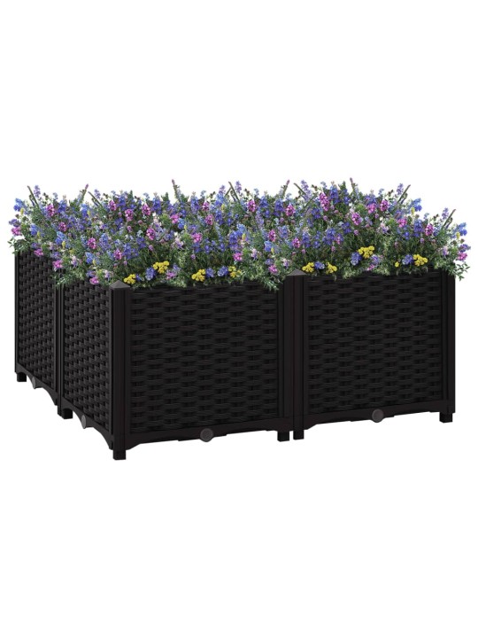 Vyvýšený záhon 80 x 80 x 38 cm polypropylen