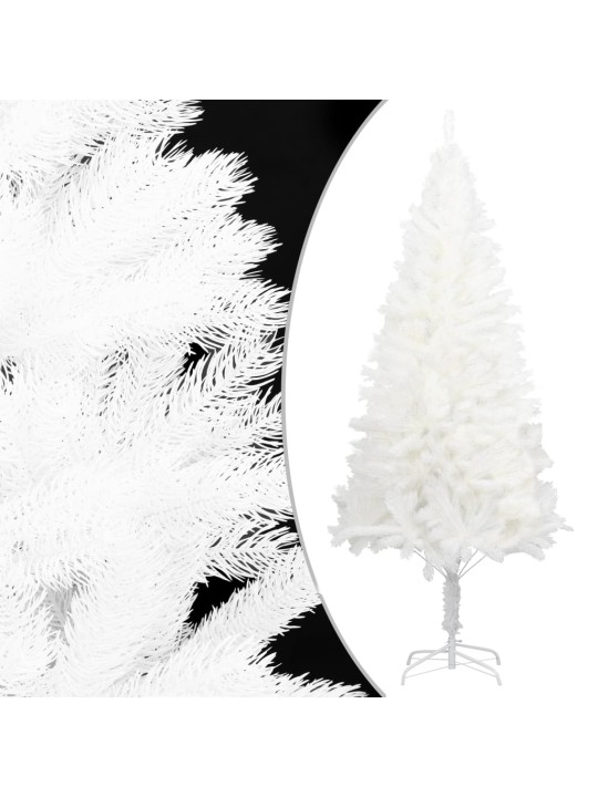 Umělý vánoční stromek s LED a sadou koulí bílý 120 cm