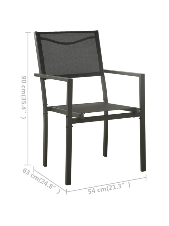 5dílný zahradní jídelní set ocel