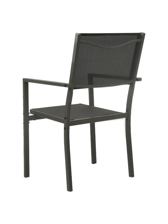 9dílný zahradní jídelní set ocelový