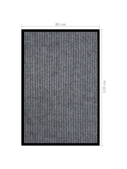 Rohožka pruhovaná šedá 80 x 120 cm