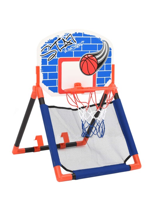 Dětská multifunkční basketbalová hrací sada na zem i na dveře
