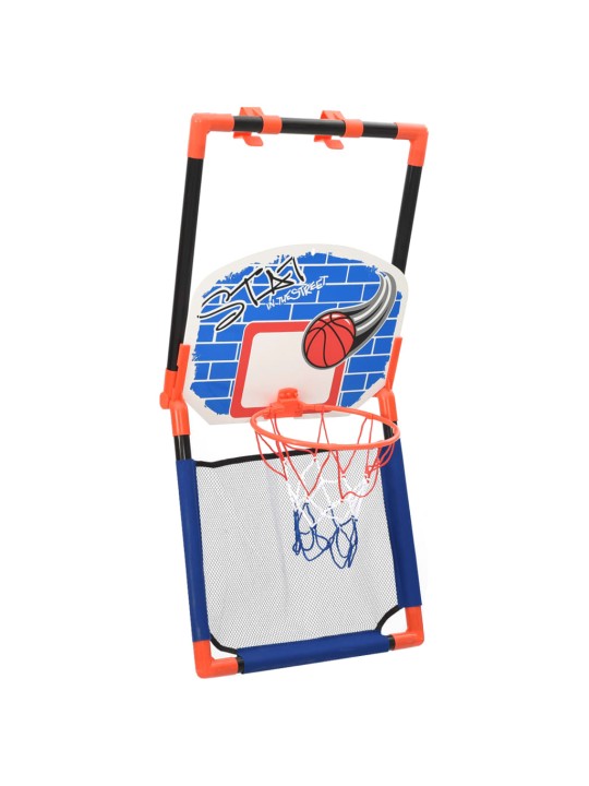 Dětská multifunkční basketbalová hrací sada na zem i na dveře