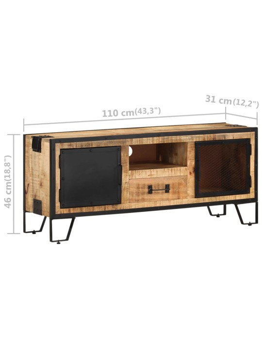 TV stolek 110 x 31 x 46 cm hrubé mangovníkové dřevo