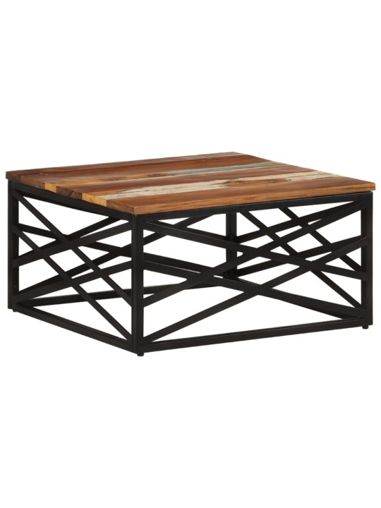 Konferenční stolek 68 x 68 x 35 cm masivní recyklované dřevo