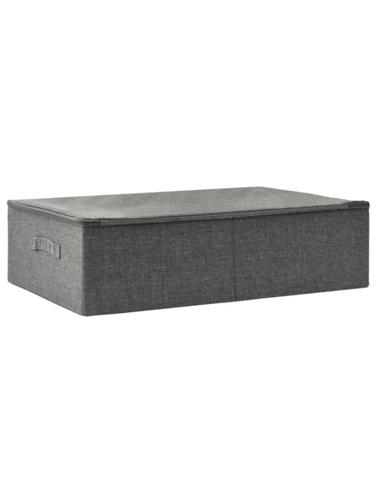 Úložný box textil 70 x 40 x 18 cm antracitový