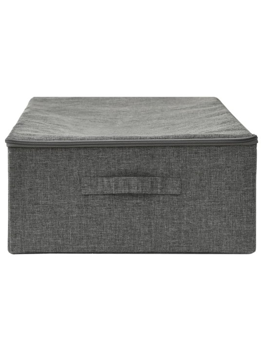Úložný box textil 70 x 40 x 18 cm antracitový