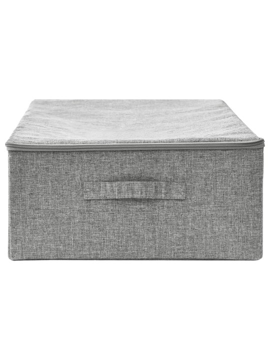 Úložný box textil 70 x 40 x 18 cm šedý