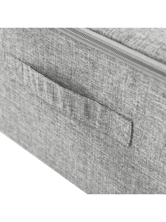 Úložný box textil 70 x 40 x 18 cm šedý