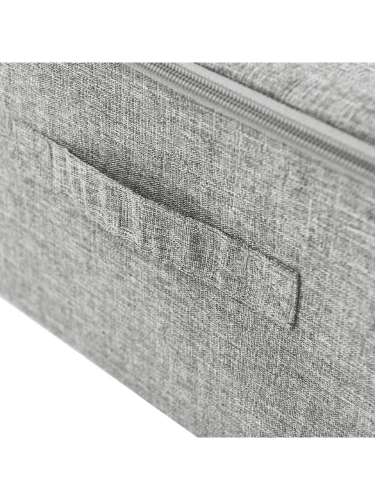 Úložné boxy 2 ks textil 70 x 40 x 18 cm šedé